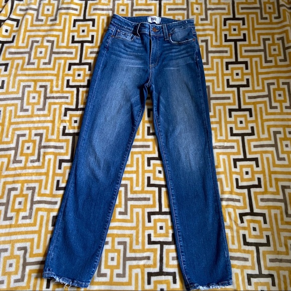 Paige Jacqueline Straight Blue Jeans Womens 26 - Picture 4 of 10